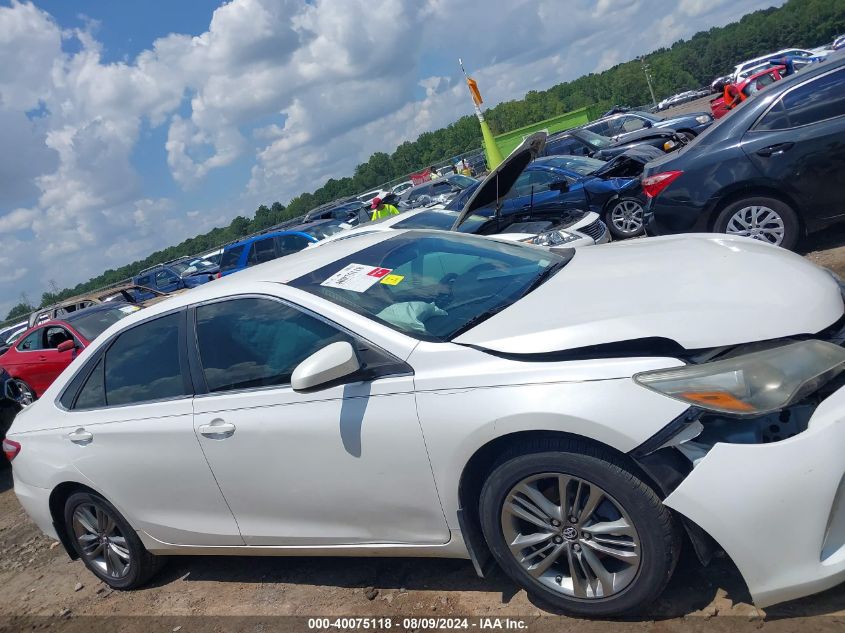 2016 Toyota Camry Se VIN: 4T1BF1FK7GU211815 Lot: 40075118