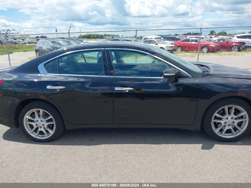 2009 Nissan Maxima 3.5 Sv VIN: 1N4AA51E39C855219 Lot: 40075189