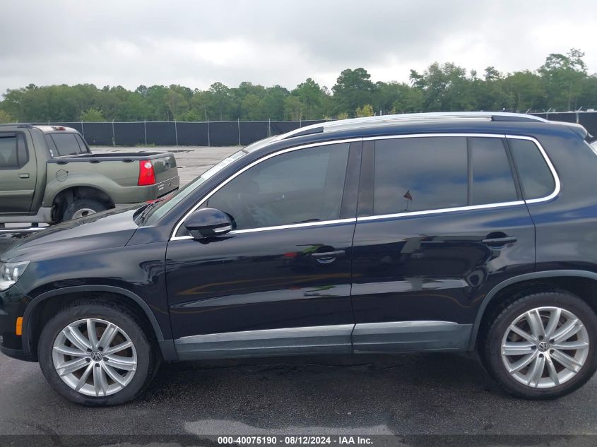 2012 Volkswagen Tiguan Se VIN: WVGAV7AX8CW551882 Lot: 40075190