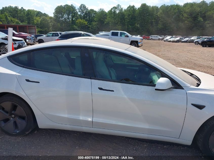 2022 Tesla Model 3 Long Range Dual Motor All-Wheel Drive VIN: 5YJ3E1EB5NF270817 Lot: 40075199