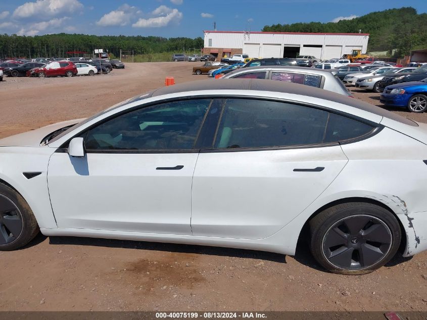 2022 Tesla Model 3 Long Range Dual Motor All-Wheel Drive VIN: 5YJ3E1EB5NF270817 Lot: 40075199