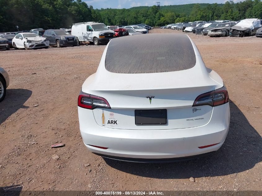 2022 Tesla Model 3 Long Range Dual Motor All-Wheel Drive VIN: 5YJ3E1EB5NF270817 Lot: 40075199