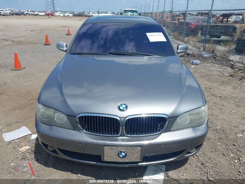 2007 BMW 750Li VIN: WBAHN83577DT73885 Lot: 40075226