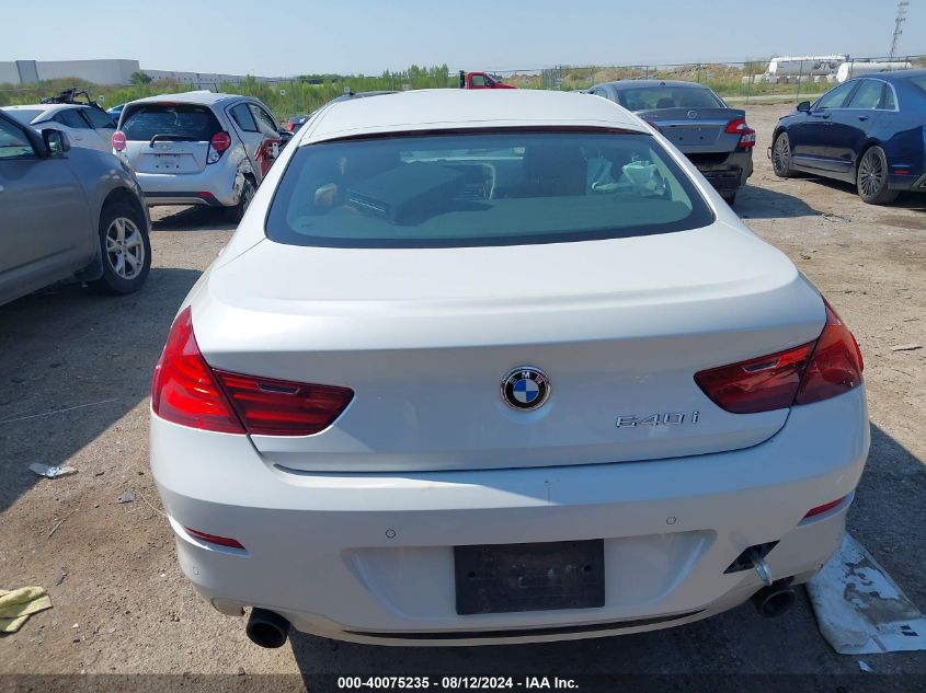 2016 BMW 640I Gran Coupe VIN: WBA6D0C57GD927809 Lot: 40075235