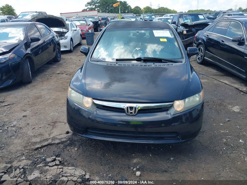 2007 Honda Civic Lx VIN: 2HGFA16597H306508 Lot: 40075280