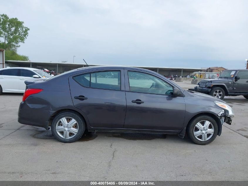 2015 Nissan Versa 1.6 S+ VIN: 3N1CN7AP4FL852885 Lot: 40075405