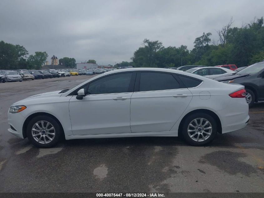 2017 Ford Fusion S VIN: 3FA6P0G71HR343622 Lot: 40075447