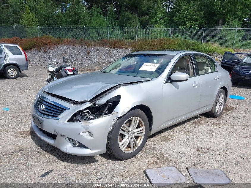 2012 Infiniti G37X VIN: JN1CV6AR4CM978757 Lot: 40075473