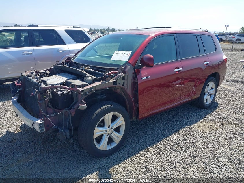 Vin: 5tddk3eh0as027449, lot: 40563147, toyota highlander limited v6 20102