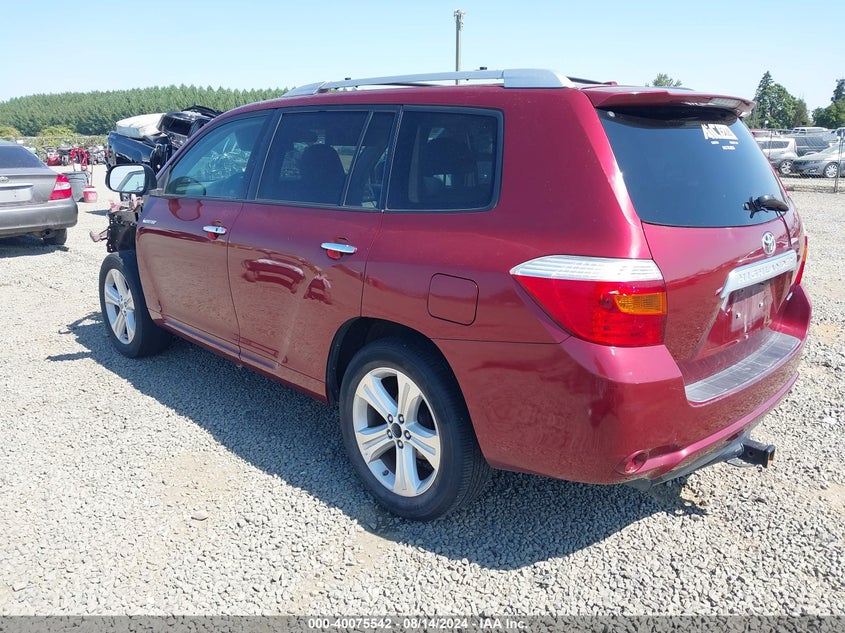 Vin: 5tddk3eh0as027449, lot: 40563147, toyota highlander limited v6 20103