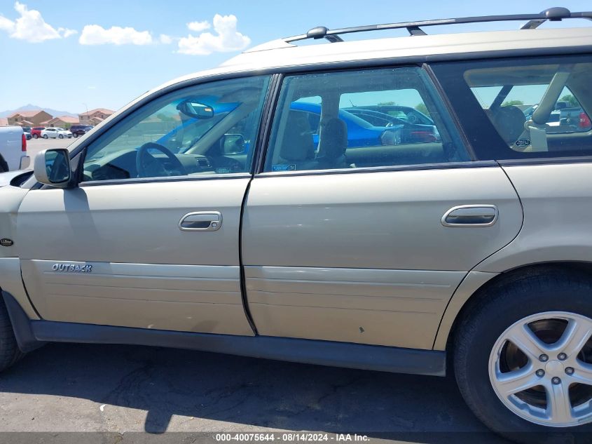 2004 Subaru Outback H6-3.0 L.l. Bean Edition VIN: 4S3BH806947631783 Lot: 40075644