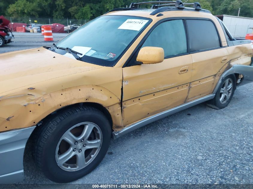 2003 Subaru Baja VIN: 4S4BT61CX36105024 Lot: 40075711