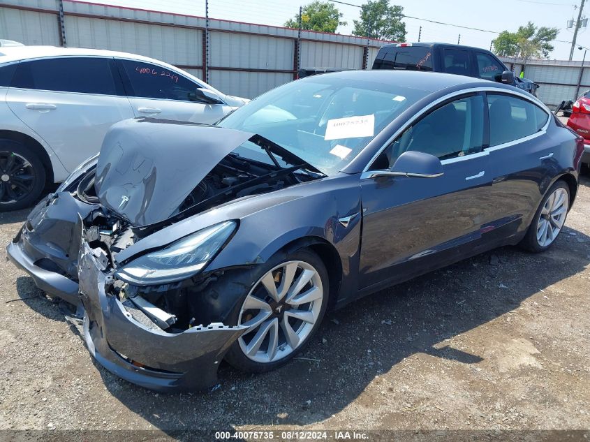 2018 Tesla Model 3 Long Range/Performance VIN: 5YJ3E1EB7JF132447 Lot: 40075735