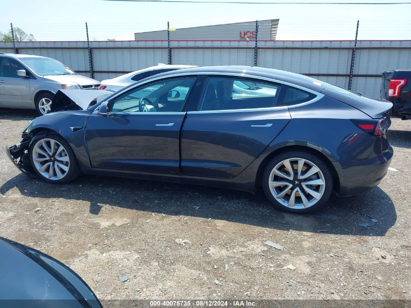 2018 Tesla Model 3 Long Range/Performance VIN: 5YJ3E1EB7JF132447 Lot: 40075735