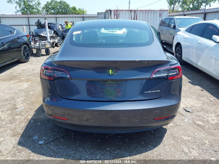 2018 Tesla Model 3 Long Range/Performance VIN: 5YJ3E1EB7JF132447 Lot: 40075735