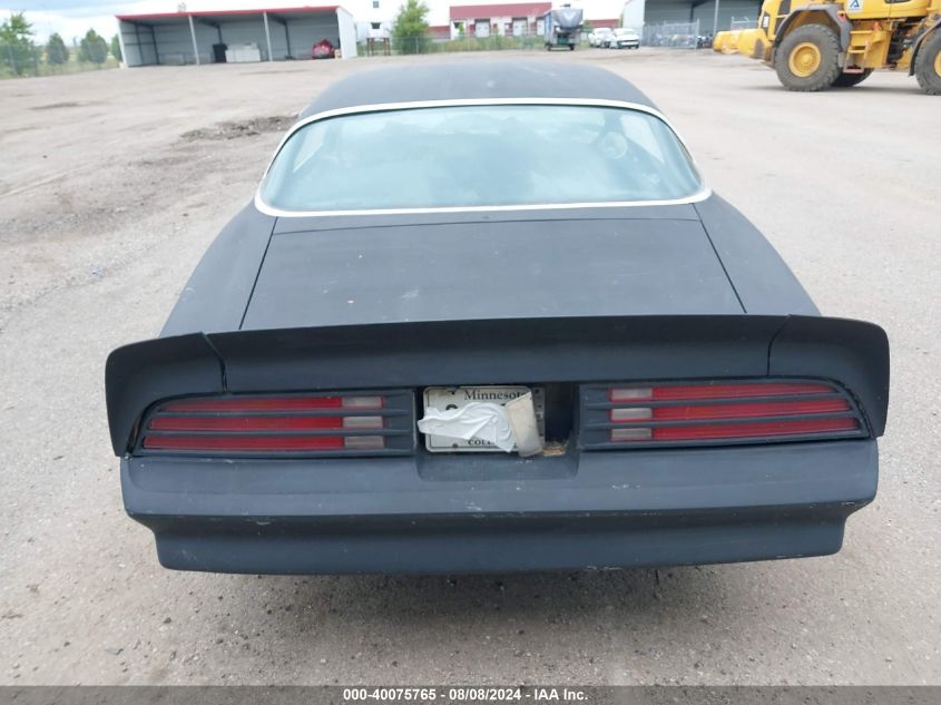 1978 Pontiac Trans-Am VIN: 2W87Z8L162848 Lot: 40075765