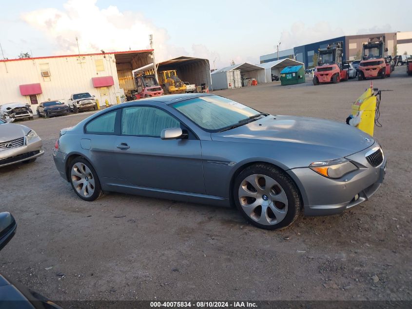 2005 BMW 645Ci VIN: WBAEH73465B869250 Lot: 40075834