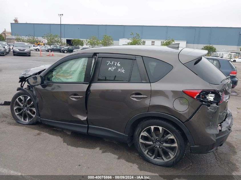 2016 Mazda Cx-5 Grand Touring VIN: JM3KE4DY5G0790382 Lot: 40075866