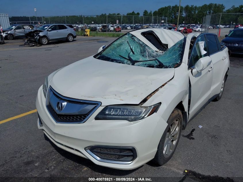 2016 Acura Rdx Technology VIN: 5J8TB3H56GL017906 Lot: 40075921