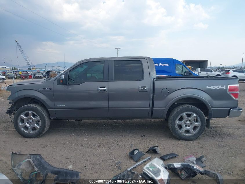 2013 Ford F-150 Lariat VIN: 1FTFW1ET8DKD74237 Lot: 40075946