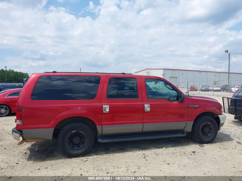 2003 Ford Excursion Xlt VIN: 1FMNU40L83EA24478 Lot: 40075951