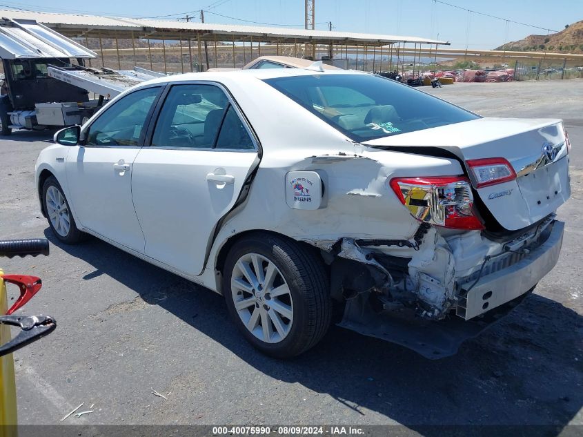 2012 Toyota Camry Hybrid Xle VIN: 4T1BD1FK7CU047756 Lot: 40075990