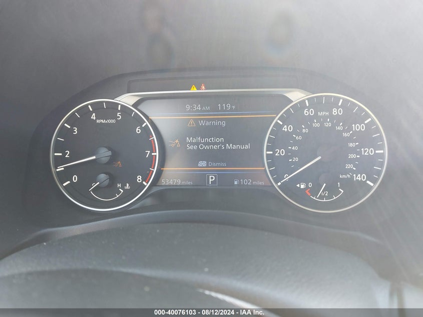 2022 Nissan Altima Sv VIN: 1N4BL4DV8NN333883 Lot: 40076103