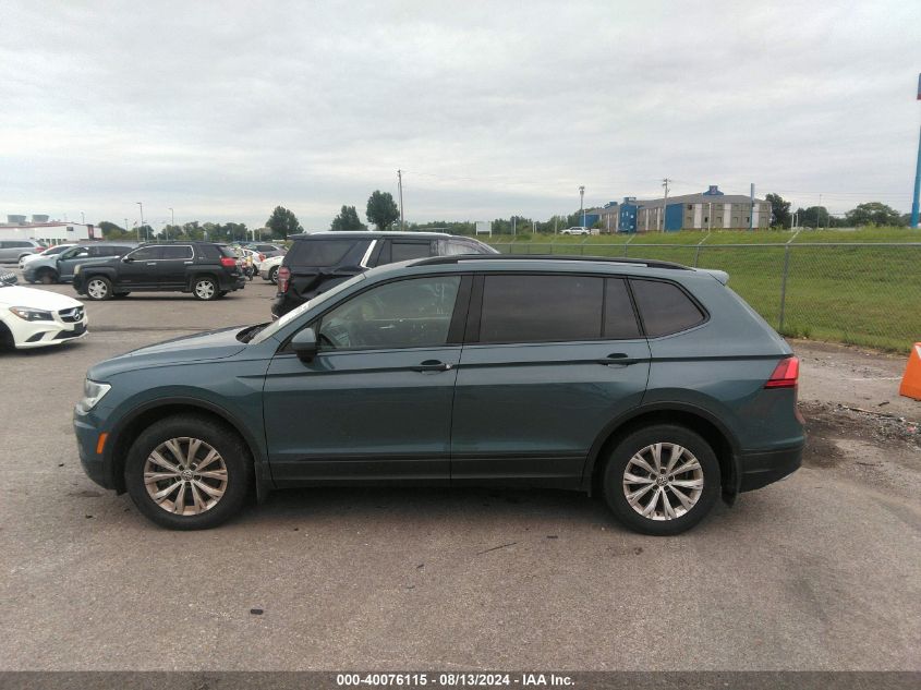 2019 Volkswagen Tiguan S VIN: 3VV1B7AXXKM121963 Lot: 40076115