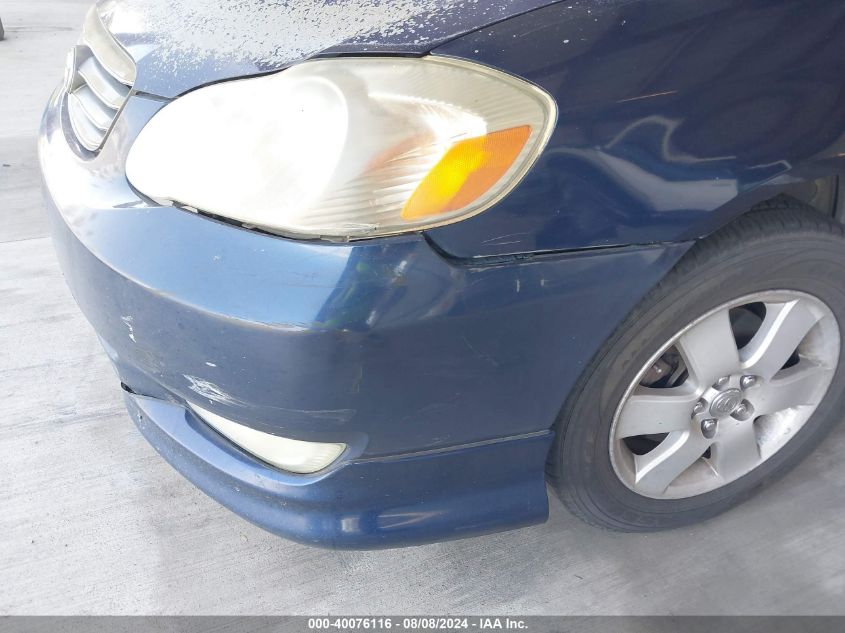 2003 Toyota Corolla S VIN: 1NXBR32E23Z186044 Lot: 40076116