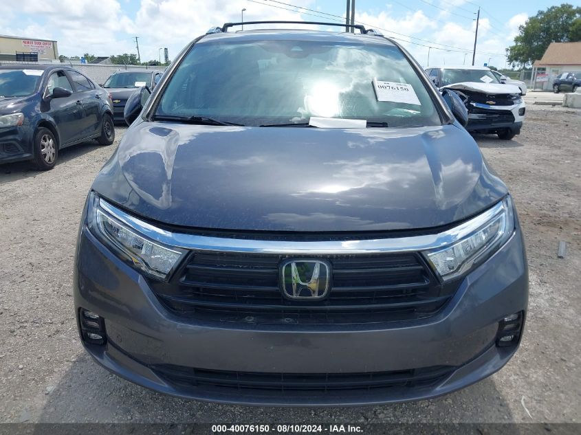 2022 Honda Odyssey Elite VIN: 5FNRL6H92NB029447 Lot: 40076150