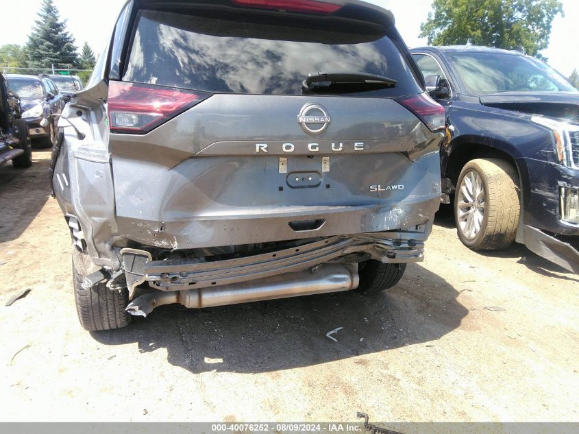 2022 Nissan Rogue Sl Intelligent Awd VIN: 5N1BT3CB3NC720831 Lot: 40076252