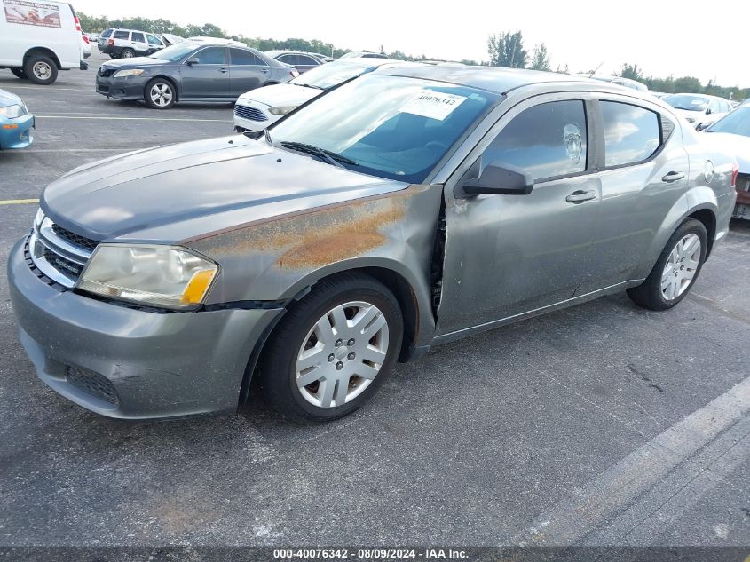 2012 Dodge Avenger Se VIN: 1C3CDZAB6CN170218 Lot: 40076342