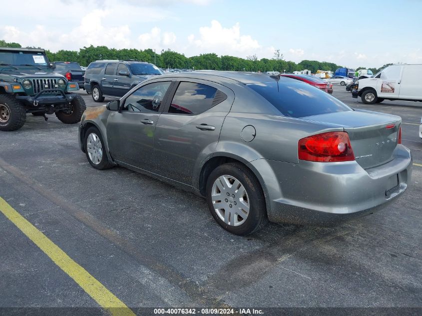 2012 Dodge Avenger Se VIN: 1C3CDZAB6CN170218 Lot: 40076342