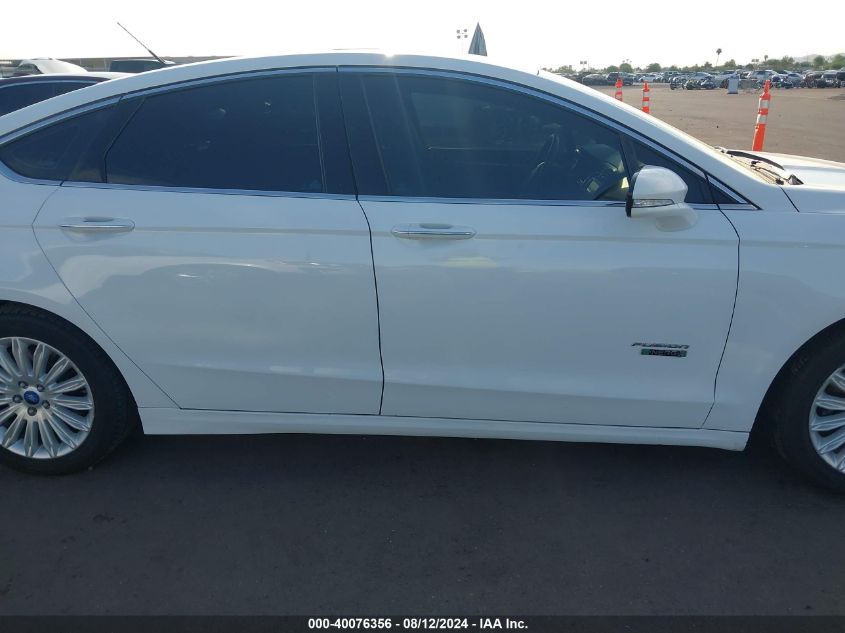 2014 Ford Fusion Titanium Phev VIN: 3FA6P0SU3ER383032 Lot: 40076356