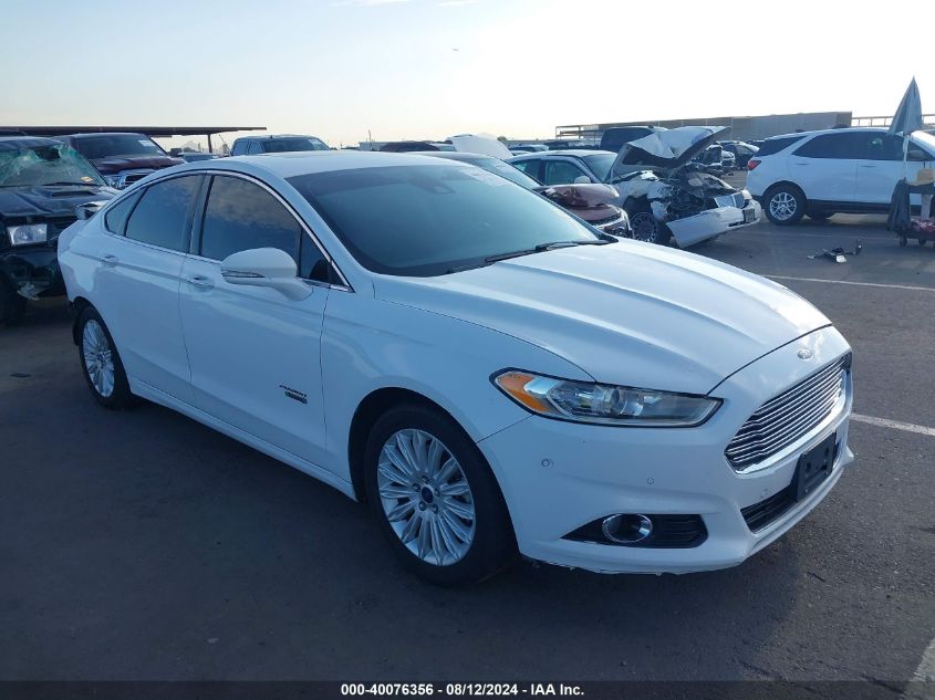 2014 Ford Fusion Titanium Phev VIN: 3FA6P0SU3ER383032 Lot: 40076356