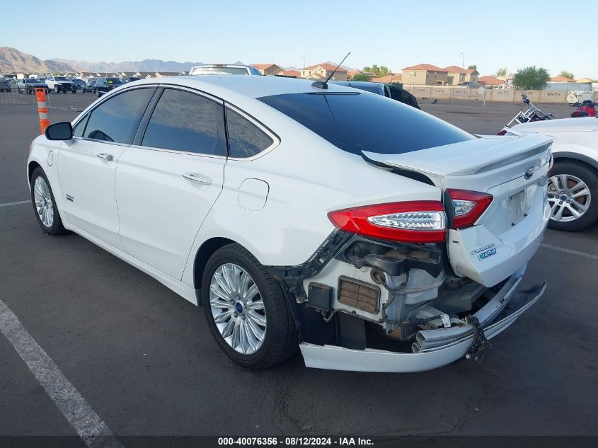 2014 Ford Fusion Titanium Phev VIN: 3FA6P0SU3ER383032 Lot: 40076356