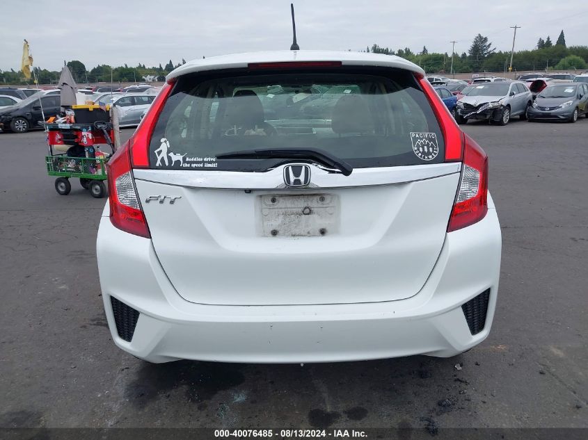 2016 Honda Fit Ex VIN: JHMGK5H73GS013670 Lot: 40076485