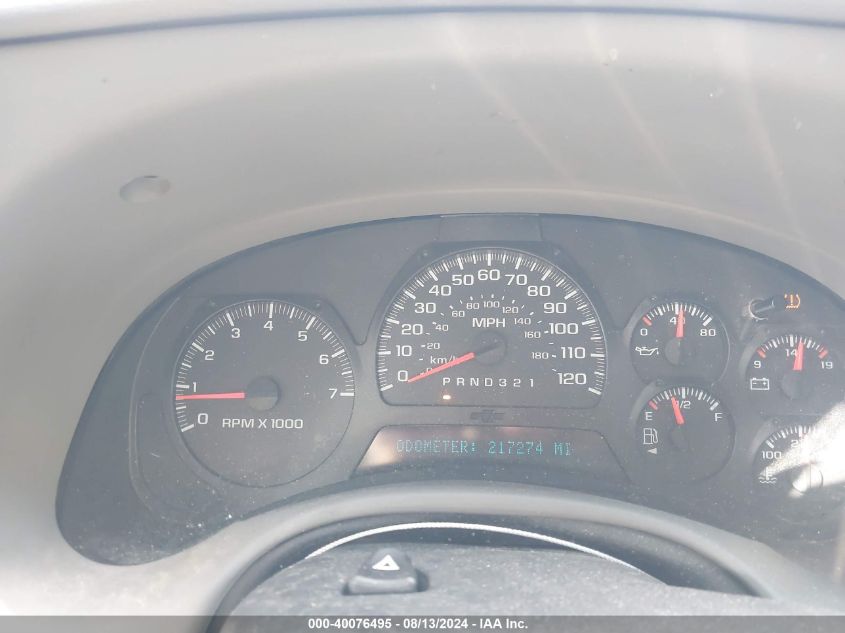 2007 Chevrolet Trailblazer Ls/Lt VIN: 1GNDT13S872284916 Lot: 40076495