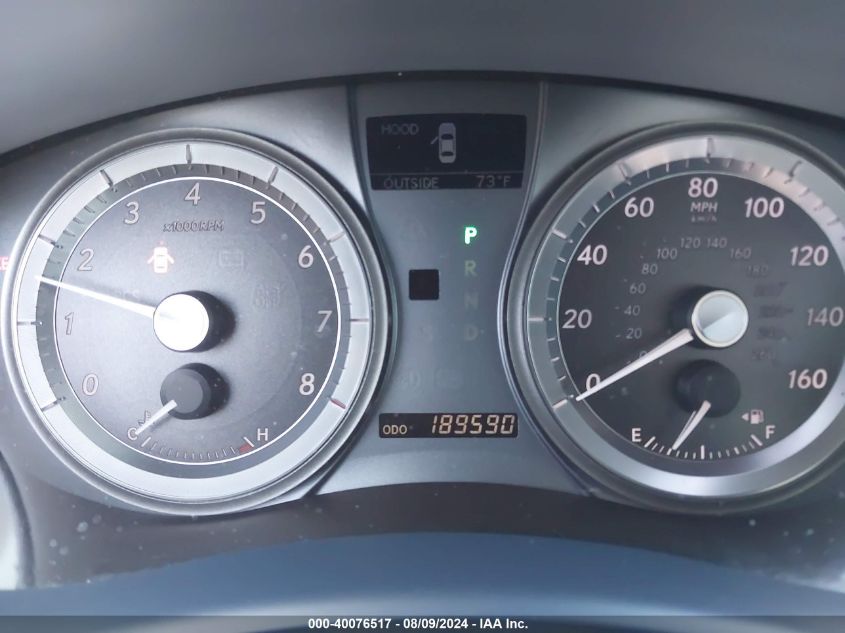 2008 Lexus Es 350 VIN: JTHBJ46G482269344 Lot: 40076517