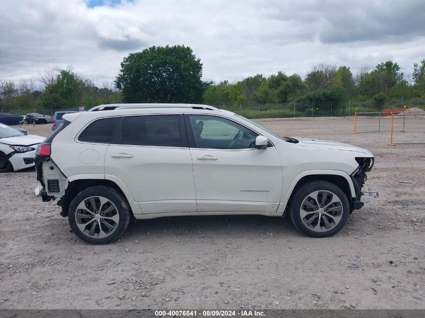 2019 Jeep Cherokee Overland 4X4 VIN: 1C4PJMJX8KD250578 Lot: 40076541