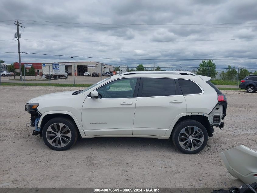 2019 Jeep Cherokee Overland 4X4 VIN: 1C4PJMJX8KD250578 Lot: 40076541