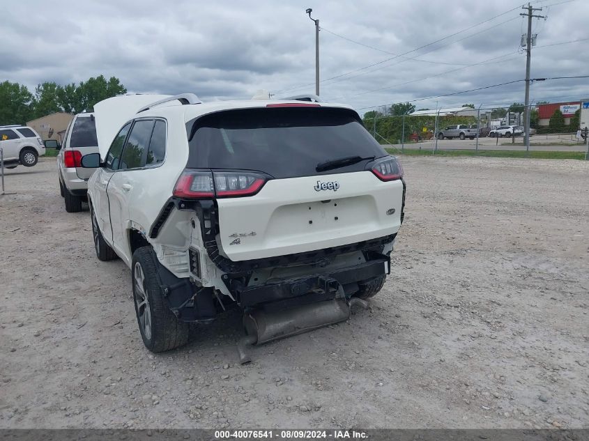 2019 Jeep Cherokee Overland 4X4 VIN: 1C4PJMJX8KD250578 Lot: 40076541