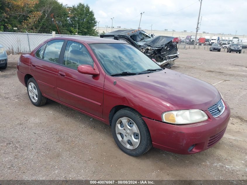 2003 Nissan Sentra Gxe VIN: 3N1CB51D33L805135 Lot: 40076567