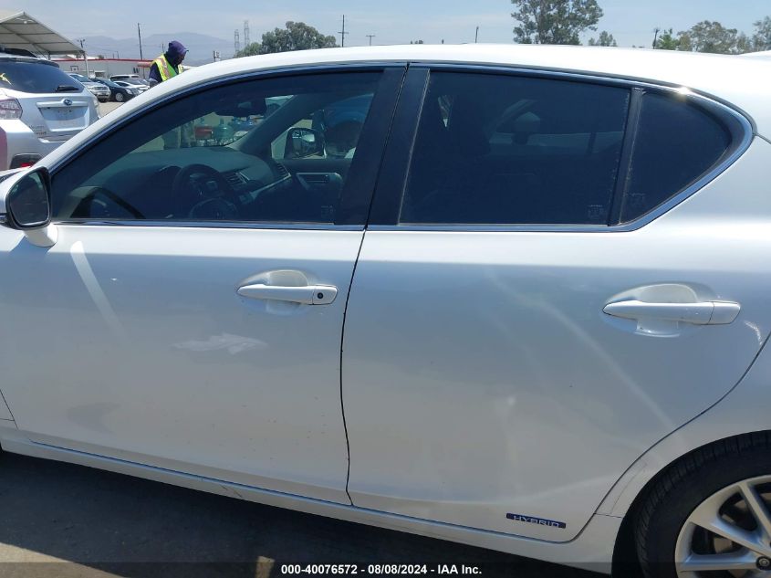 2013 Lexus Ct 200H VIN: JTHKD5BH6D2131763 Lot: 40076572