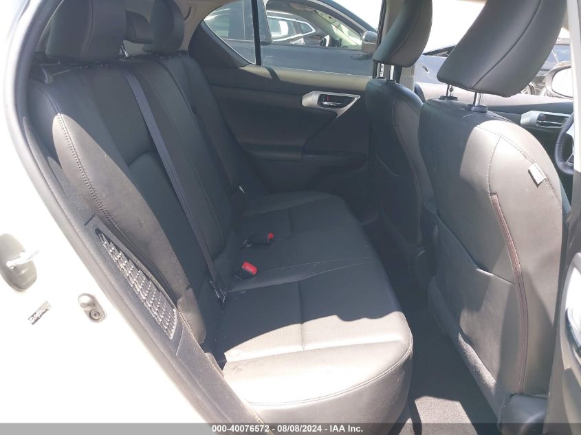 2013 Lexus Ct 200H VIN: JTHKD5BH6D2131763 Lot: 40076572