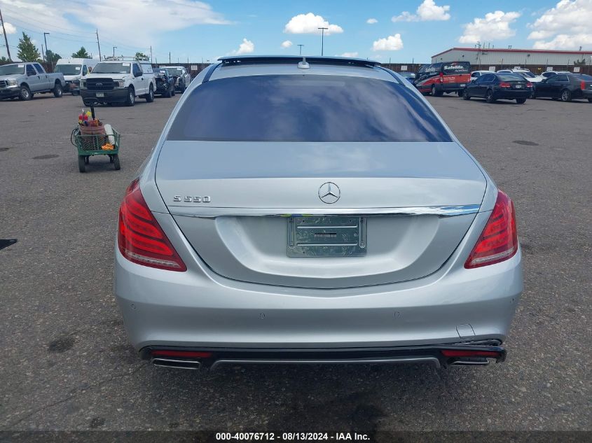 2014 Mercedes-Benz S 550 VIN: WDDUG8CB6EA006403 Lot: 40076712