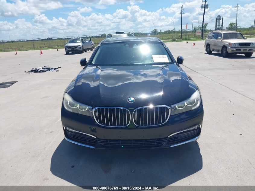 2016 BMW 740I VIN: WBA7E2C54GG546690 Lot: 40076769