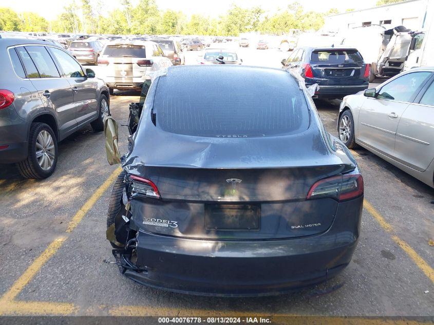 2020 Tesla Model 3 Long Range Dual Motor All-Wheel Drive VIN: 5YJ3E1EB1LF616584 Lot: 40076778