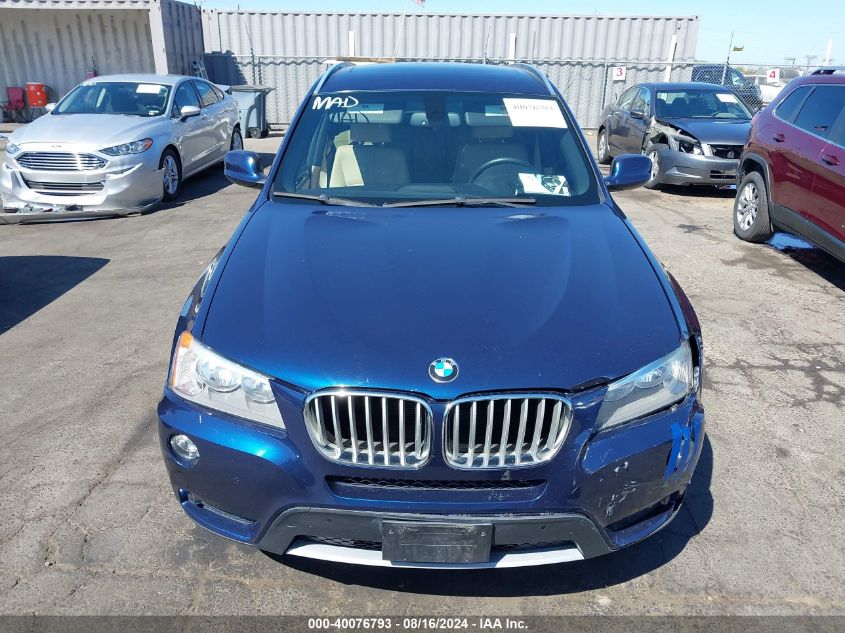 2013 BMW X3 xDrive28I VIN: 5UXWX9C59D0A26654 Lot: 40076793