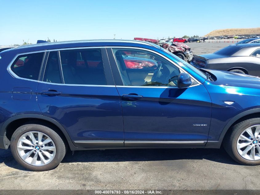 2013 BMW X3 xDrive28I VIN: 5UXWX9C59D0A26654 Lot: 40076793